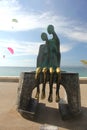 Malecon Statues Royalty Free Stock Photo